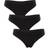 Missya 3-pack Seamless string Black