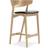 No 7 Oak/Black Bar Stool 90cm