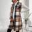 Shein Maternity Plaid Vest Coat