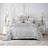 King New Luxury Jacquard MAYA Glitter Bedspread Silver (250x250cm)