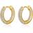Luv AJ The Reversible Mini Amalfi Hoops- Gold/Transparent