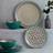 Dunelm Global Teal 12 Dinner Set 12pcs