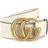 Gucci GG Leather Belt - White