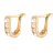 Ur&Penn Whoops Earrings - Gold/Transparent