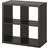 IKEA KALLAX Black/Brown Hyllsystem 77x77cm