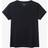 The White Company Womens Black Everyday Regular-fit Stretch Organic-cotton T-shirt