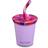 klean-kanteen Children's Straw Lid Steel Cup Crocus Petal 296ml