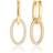 Sif Jakobs White Zirconia Ellisse Due Earrings SJ-E2310-CZ-YG