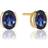 Sif Jakobs Blue Zirconia Ellisse Carezza Earrings SJ-E2350-BLCZ-YG