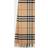 Burberry Womens Archive Beige Giant Check Fringed Cashmere Scarf