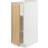 IKEA Metod White/Forsbacka Oak Förvaringsskåp 30x88cm