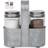 Saratoga Home Farmhouse Caddy Salt Mill, Pepper Mill 12.2cm