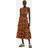 Whistles Women's Tropical Floral Tiered Skirt Brown/Multi