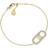 Sif Jakobs Ellisse Carezza armbånd SJ-B2360-CZ-YG