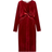 H&M Mama Velour Nursing Dress Dark Red