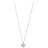 Xenox Circle Necklace - Silver/Transparent