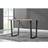 Furniturebox Kylo Cappuccino Corona Black Dining Table 80x120cm