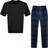 Calvin Klein Kortärmat Set Pyjamas Herr Blå