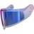 SHARK Helmets Blue Iridium Visor For SK I3 - DSK3/RD2 Unisex