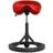 Backapp 2.0 Smart Alcantara Upholstery Aluminum/Black Ball/Red/Black Grey Saddle Chair 81cm
