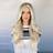 Shein Light Golden Synthetic Wigs for Women Long Wavy Brown Blonde Ombre