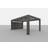 Genua endevæg Cubus carport single komposit (Areal )