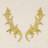 Shein 2pcs/set Gold Patch Sticker, Creative Polyester Scroll Design Embroidery Applique For DIY