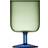 Lyngby Glas Torino 2 Grøn/Blå Vinglas 30cl 2stk