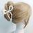 Shein Women's 13cm Plastic Hair Claw Clip With Ribbon Bowknot Design In Bag