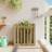 vidaXL Garden Planter with Fence Impregnated Pine 70x70x70cm 70x70x70cm