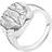 Lund Copenhagen Round Rustic Ring - Silver