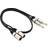 Gear4music XLR Jack Amp/Mixer Cable Dual Mono, 1m 1m