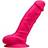 Silexd Dildo, realistisk, rosa, dubbel densitet, nr 1, 23 cm
