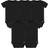 Gerber Baby Pack Onesies Multi-Packs Bundle Interlock 180 gSM, Black, 3-6 Months