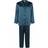 Lady Avenue Pure Silk Basic Pyjamas - Dark Petrol