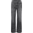 My Essential Wardrobe The Louis High Wide Jeans, Dark Grey Retro Wash, W25/L32