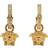 Versace La Medusa Hoop Earrings - Gold/Transparent