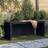 vidaXL black pine Garden Bench