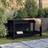 vidaXL black pine, Deck Garden Bench