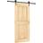 vidaXL with Hardware Set Pine Sliding Door (x)