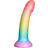 Baseks Silikone Dildo, Colour-Mix 18 cm