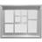 Premier Housewares Maison White 9 Photo Frame