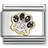 Nomination Composable Classic Link Paw Print Charm - Gold/Silver/Black