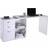 Homcom Zennor Compact L-Shaped Writing Desk