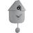Karlsson The Tech Bar Mouse Grey Modern Pendulum-detail Wall Clock