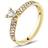 Georg Jensen Magic 18ct Yellow Gold Diamond Pave Set Solitaire Ring