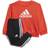 Adidas Badge of Sport Jogger Set - Bright Red/White