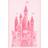 Ekelund Linneväveri Castle Baby Blanket 72 x 105 cm Pink