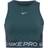 Nike Pro Dri-FIT Women's Cropped Tank Top Green UK 16–18