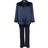 Lady Avenue Pure Silk Basic Pyjamas - Indigo